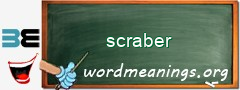 WordMeaning blackboard for scraber